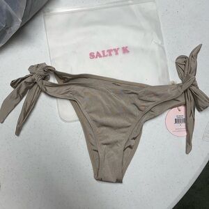Salty K Swim White Sand Bikini Bottom